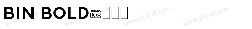 bin bold字体转换